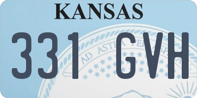 KS license plate 331GVH