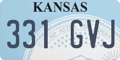 KS license plate 331GVJ