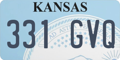 KS license plate 331GVQ