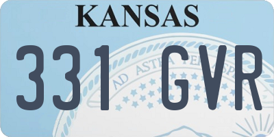 KS license plate 331GVR