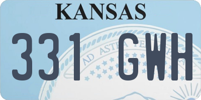 KS license plate 331GWH