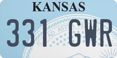 KS license plate 331GWR