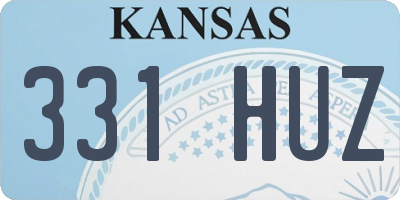 KS license plate 331HUZ