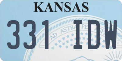 KS license plate 331IDW