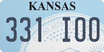 KS license plate 331IOO
