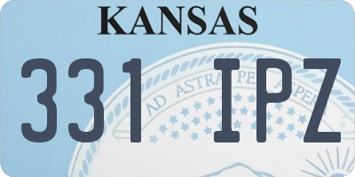 KS license plate 331IPZ