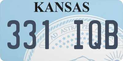 KS license plate 331IQB