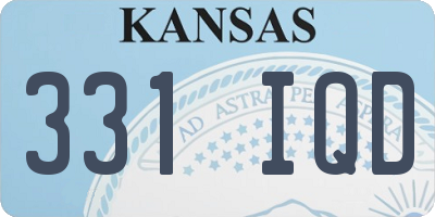 KS license plate 331IQD