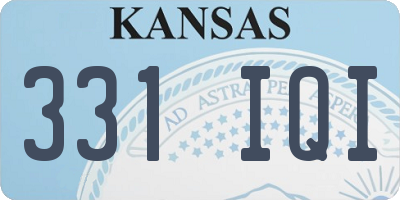 KS license plate 331IQI