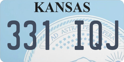 KS license plate 331IQJ