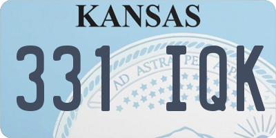 KS license plate 331IQK