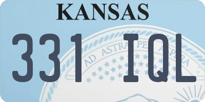 KS license plate 331IQL