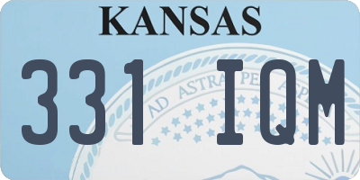 KS license plate 331IQM