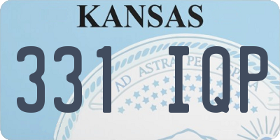 KS license plate 331IQP