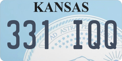 KS license plate 331IQQ