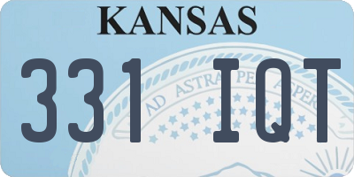 KS license plate 331IQT