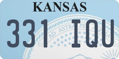 KS license plate 331IQU