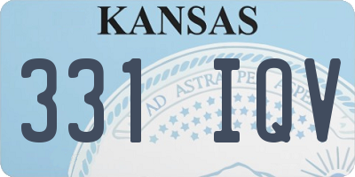 KS license plate 331IQV