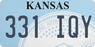 KS license plate 331IQY