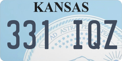 KS license plate 331IQZ
