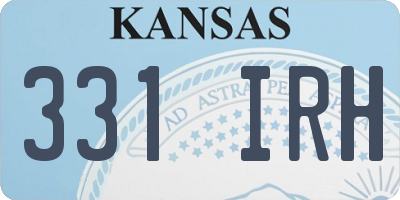 KS license plate 331IRH