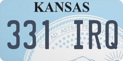 KS license plate 331IRQ