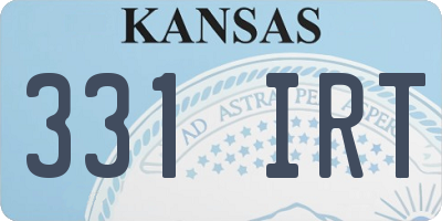 KS license plate 331IRT