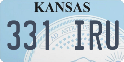 KS license plate 331IRU