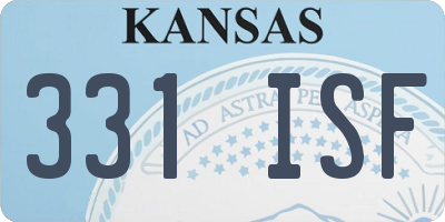 KS license plate 331ISF