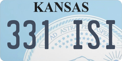 KS license plate 331ISI