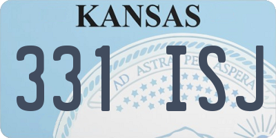 KS license plate 331ISJ