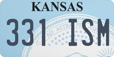 KS license plate 331ISM