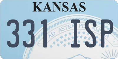 KS license plate 331ISP