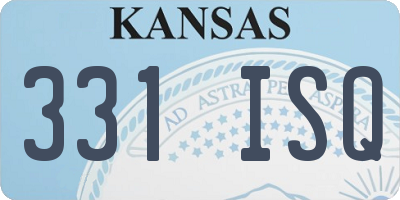 KS license plate 331ISQ