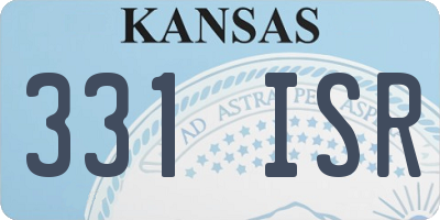 KS license plate 331ISR