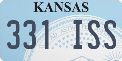KS license plate 331ISS