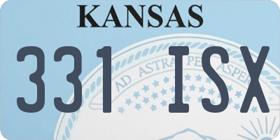 KS license plate 331ISX