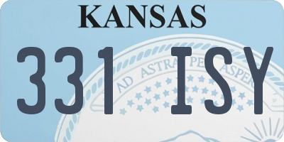 KS license plate 331ISY