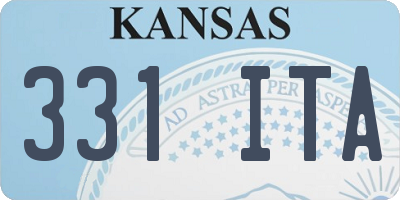 KS license plate 331ITA