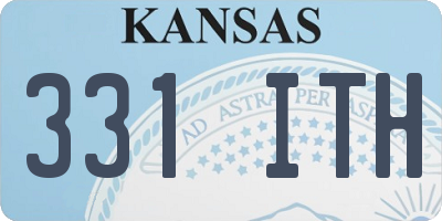KS license plate 331ITH