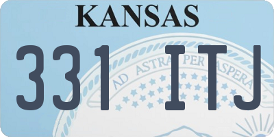 KS license plate 331ITJ