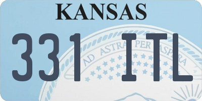 KS license plate 331ITL