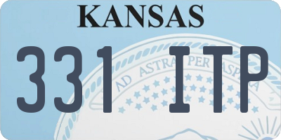KS license plate 331ITP