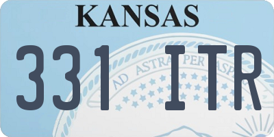 KS license plate 331ITR