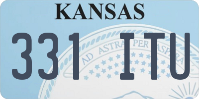 KS license plate 331ITU