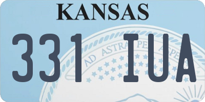 KS license plate 331IUA