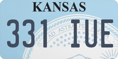KS license plate 331IUE