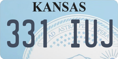 KS license plate 331IUJ