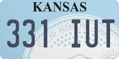 KS license plate 331IUT