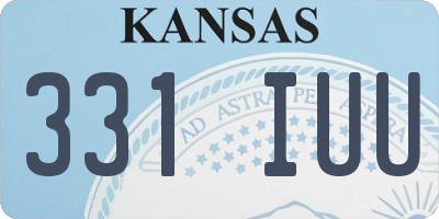 KS license plate 331IUU